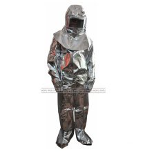 1000 Degree Aluminized Fire Fighting Suits, Heat Resistant Fire Fighting Suit